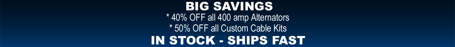 BIG SAVINGS